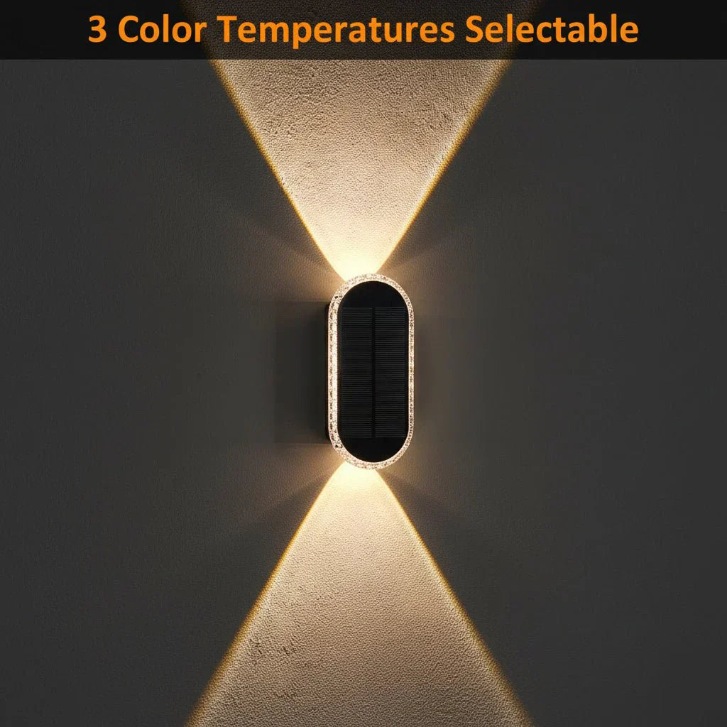 פנסי גדר סולאריים LUXSOLIS עם שלושה מצבים ותאורה אוטומטית