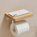 Porta rotolo in legno moderno Timberflow per bagni contemporanei