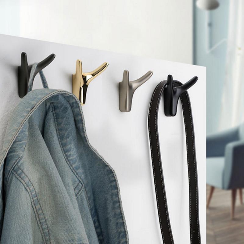 BULLHOOK Wandhaken aus Zinklegierung mit Horn-Design für stilvolle Organisation