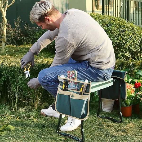 EverEase ergonomisk hagekneeler og sete to-i-ett for smertelindring