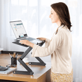 Ergonomiczna podstawka pod laptop PulseFlex 360 z pełnym obrotem dla pracowników zdalnych
