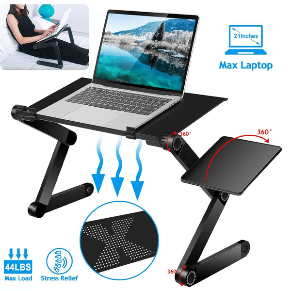 Ergonomiczna podstawka pod laptop PulseFlex 360 z pełnym obrotem dla pracowników zdalnych