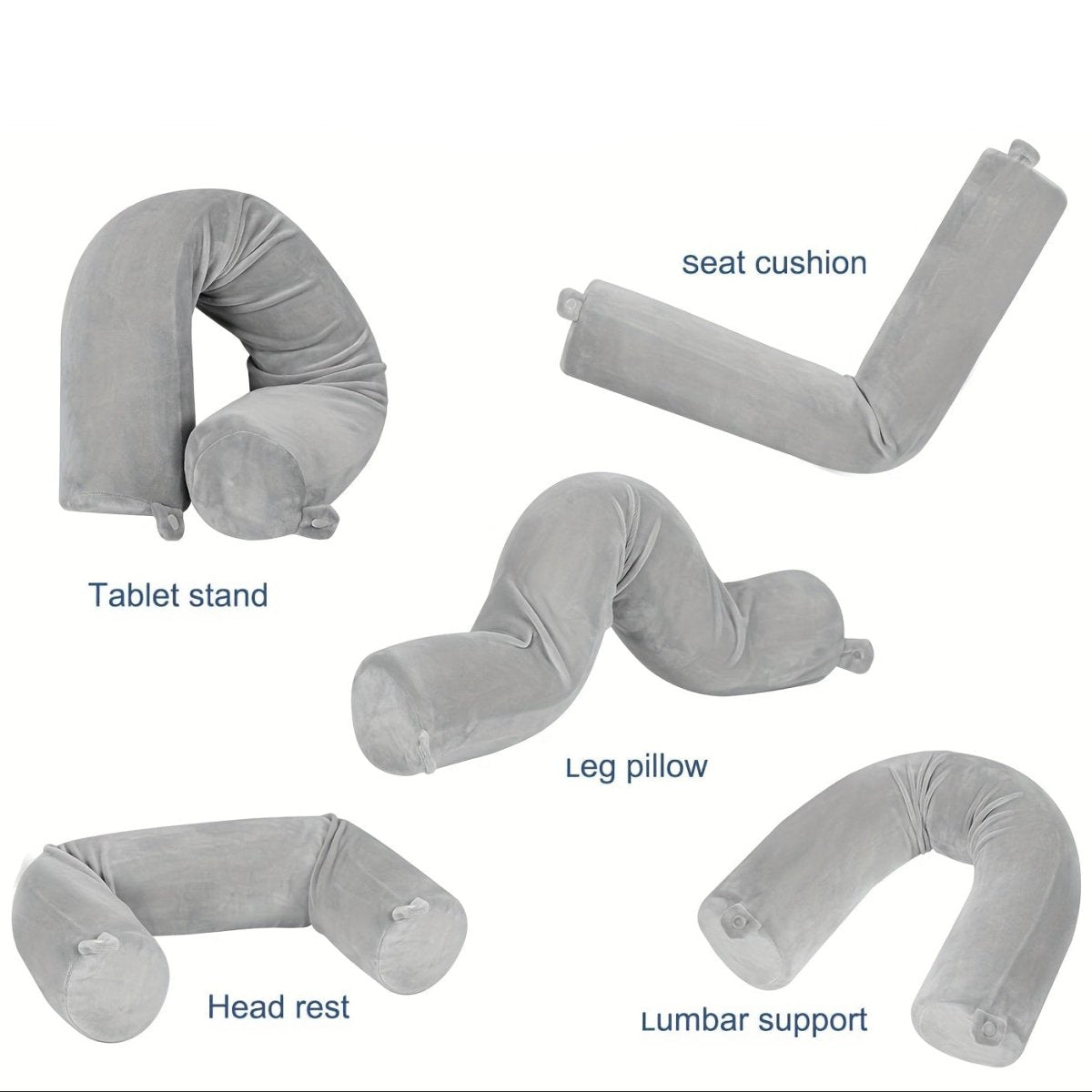 כרית נסיעה TRAVELEASE עם תמיכה ארגונומית לנוחות מקסימלית במהלך הנסיעות