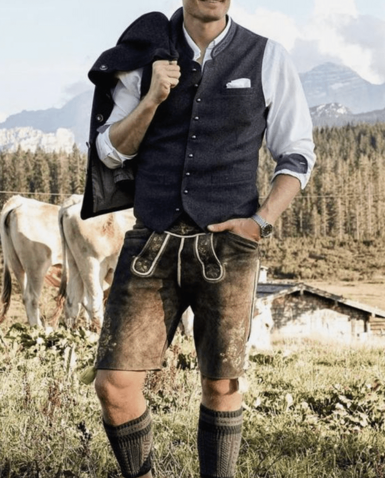HeritageWear herreskinnbukser med tradisjonelt design