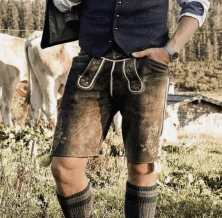HeritageWear herreskinnbukser med tradisjonelt design