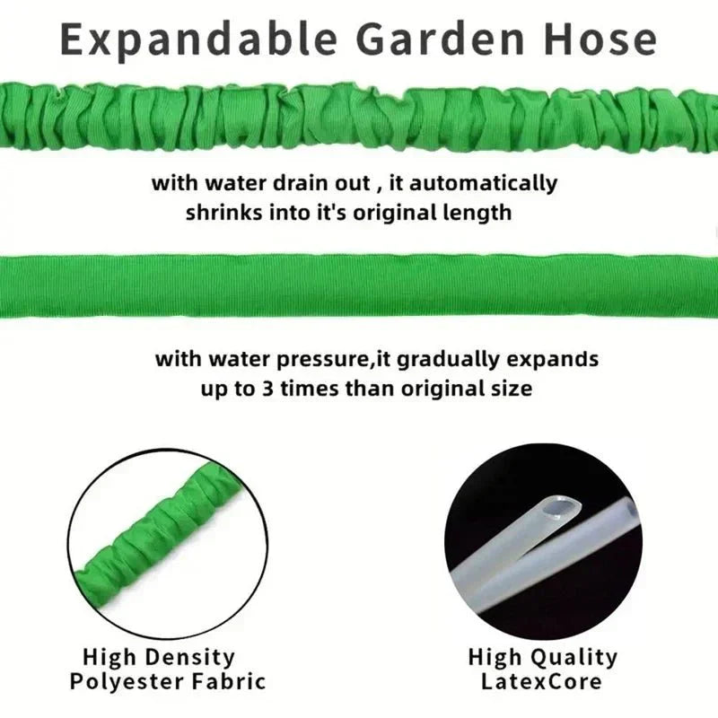 HYDROFLEX PRO ausziehbarer Schlauch für Garten und Terrasse mit sieben Sprühmuster