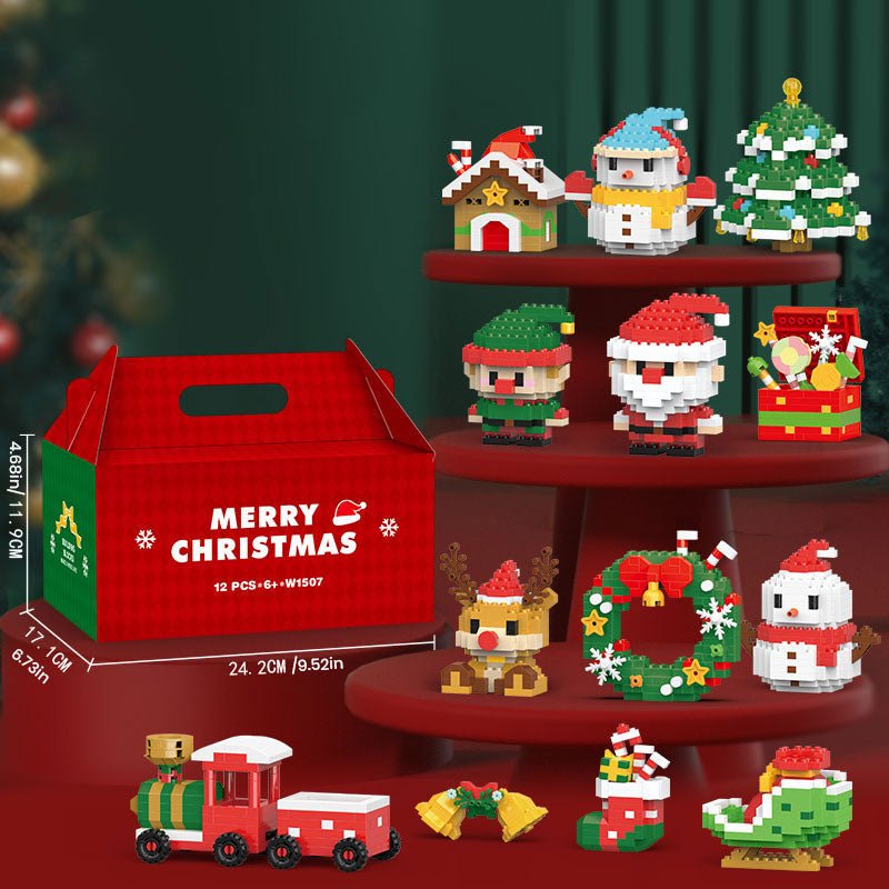 Frosty Blocks julebyggesett for kreativ lek for barn