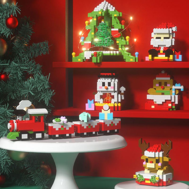 Frosty Blocks julebyggesett for kreativ lek for barn