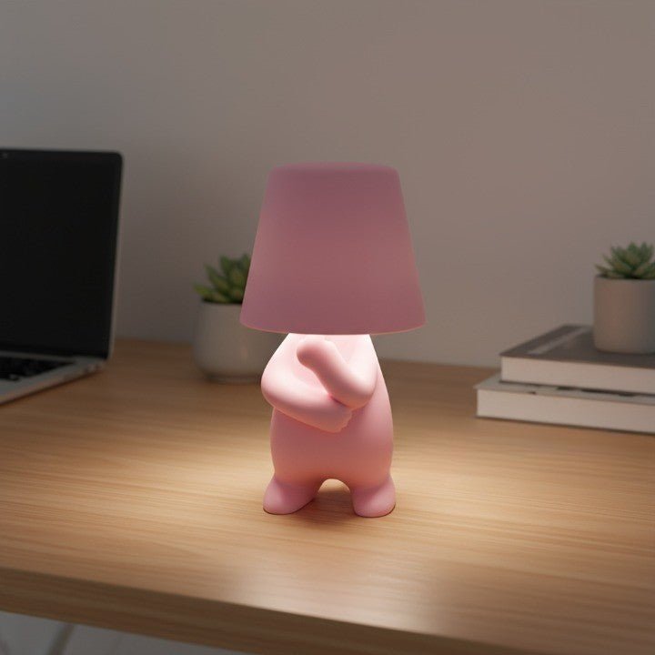 AuraForm LED Lamp in Human Shape for Creative Desks and Rooms With Warm Lighting