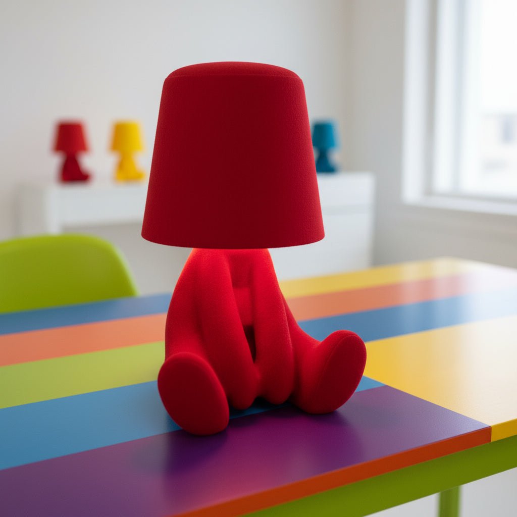 AuraForm LED Lamp in Human Shape for Creative Desks and Rooms With Warm Lighting