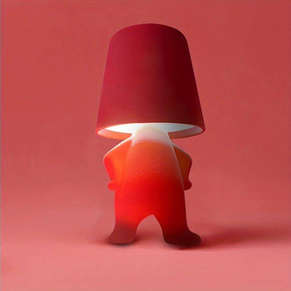 AuraForm LED Lamp in Human Shape for Creative Desks and Rooms With Warm Lighting