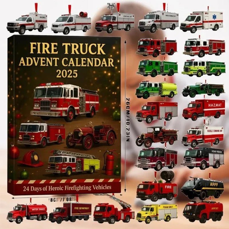 BlazeSpark Fire Truck Advent Calendar 24 Days For Kids With Festive Countdown