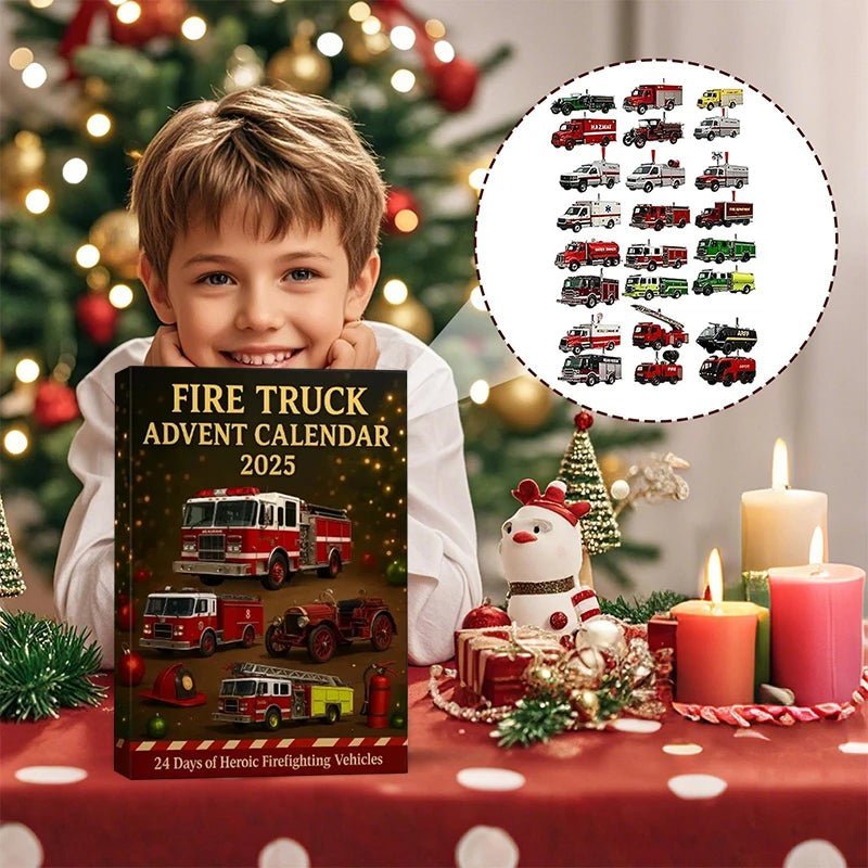 BlazeSpark Fire Truck Advent Calendar 24 Days For Kids With Festive Countdown