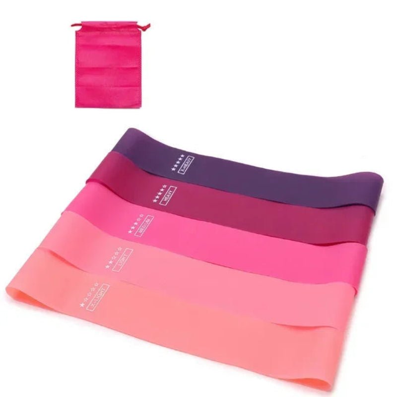 PulseFlex Versatile Resistance Bands Set With Five Levels For Full Body Home Workouts