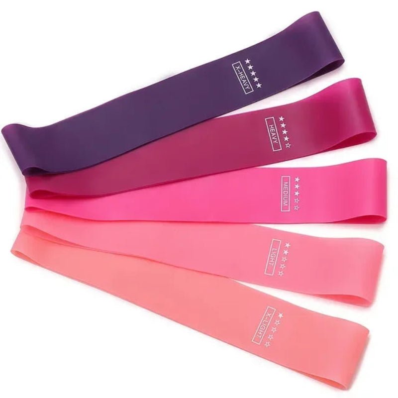 PulseFlex Versatile Resistance Bands Set With Five Levels For Full Body Home Workouts