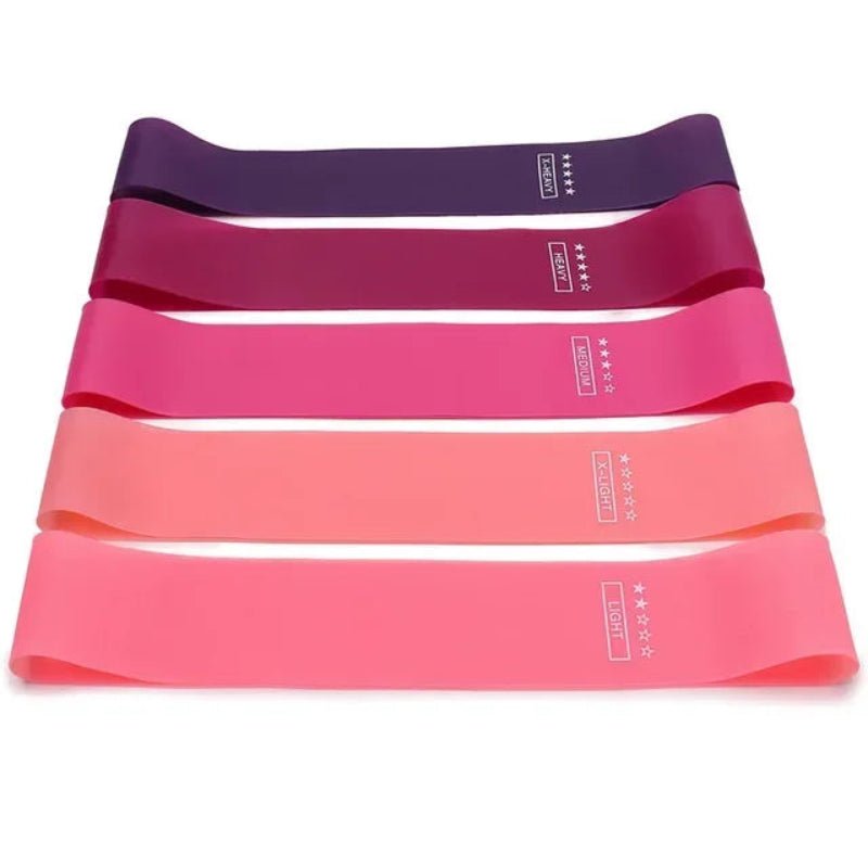 PulseFlex Versatile Resistance Bands Set With Five Levels For Full Body Home Workouts