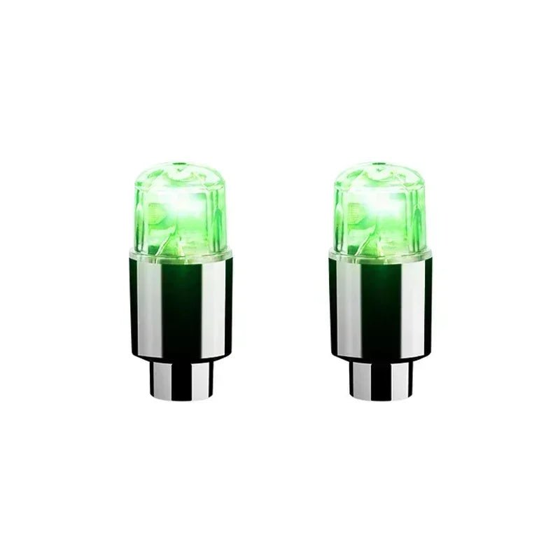 LumaPulse LED Valve Caps For Tires And Bicycles Motion Activated Glow For Cyclists