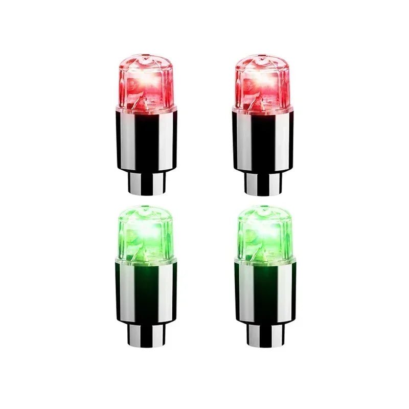 LumaPulse LED Valve Caps For Tires And Bicycles Motion Activated Glow For Cyclists