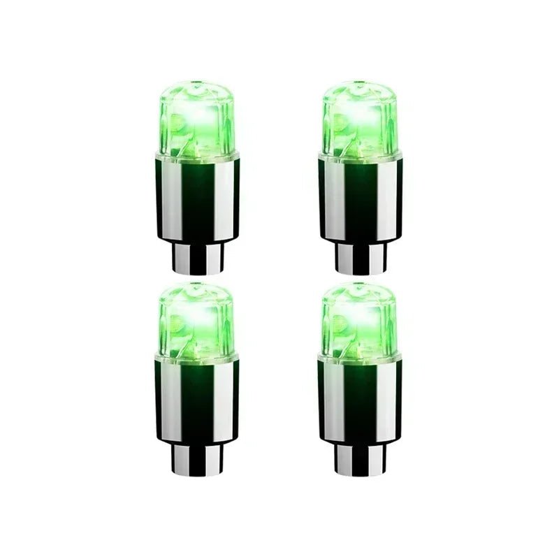 LumaPulse LED Valve Caps For Tires And Bicycles Motion Activated Glow For Cyclists