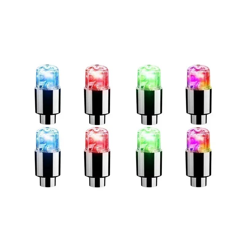 LumaPulse LED Valve Caps For Tires And Bicycles Motion Activated Glow For Cyclists
