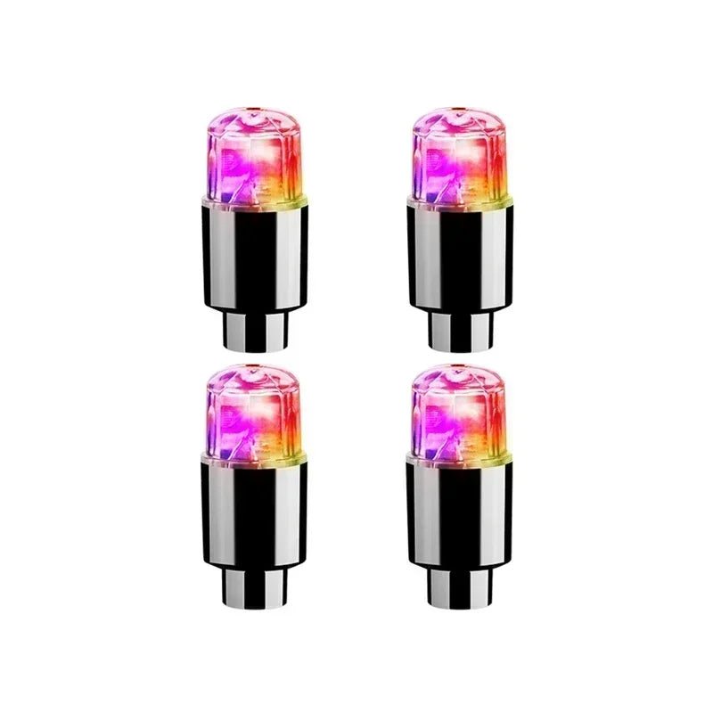 LumaPulse LED Valve Caps For Tires And Bicycles Motion Activated Glow For Cyclists