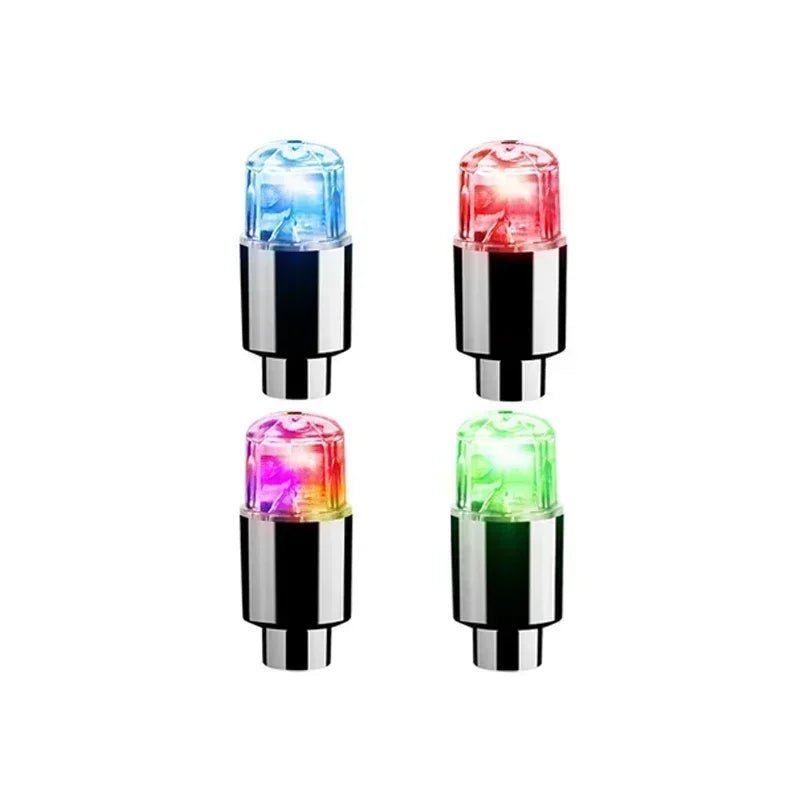LumaPulse LED Valve Caps For Tires And Bicycles Motion Activated Glow For Cyclists