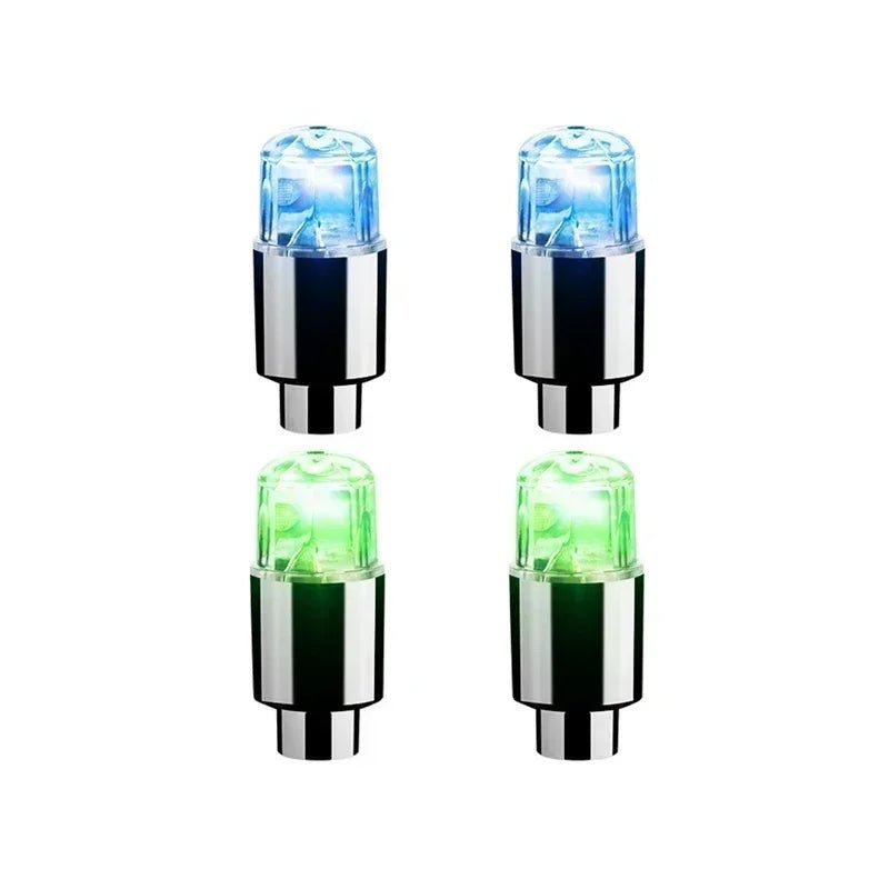 LumaPulse LED Valve Caps For Tires And Bicycles Motion Activated Glow For Cyclists