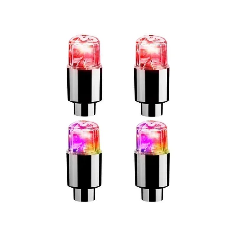 LumaPulse LED Valve Caps For Tires And Bicycles Motion Activated Glow For Cyclists