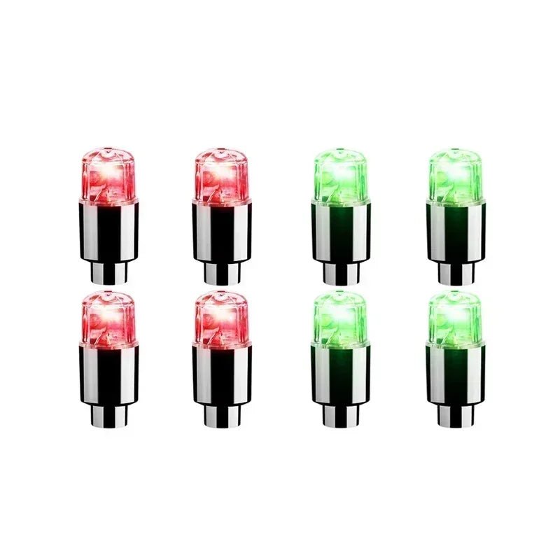 LumaPulse LED Valve Caps For Tires And Bicycles Motion Activated Glow For Cyclists