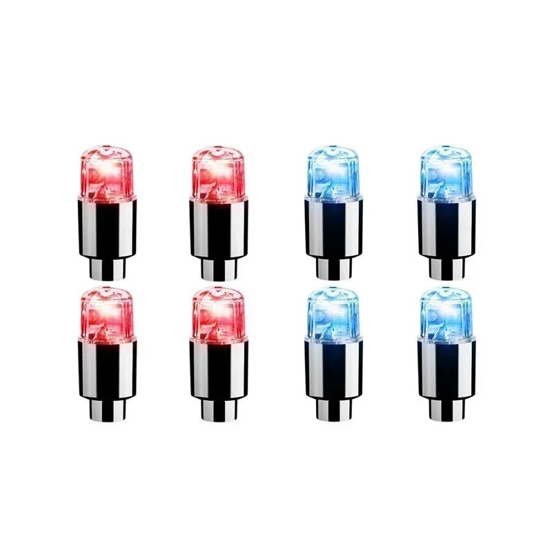 LumaPulse LED Valve Caps For Tires And Bicycles Motion Activated Glow For Cyclists