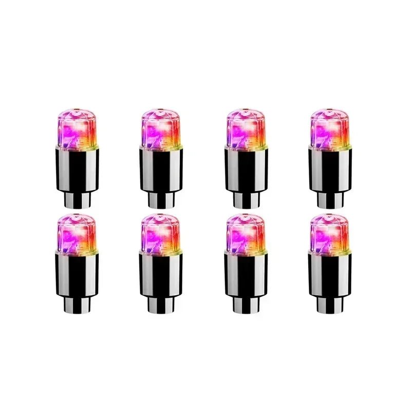 LumaPulse LED Valve Caps For Tires And Bicycles Motion Activated Glow For Cyclists