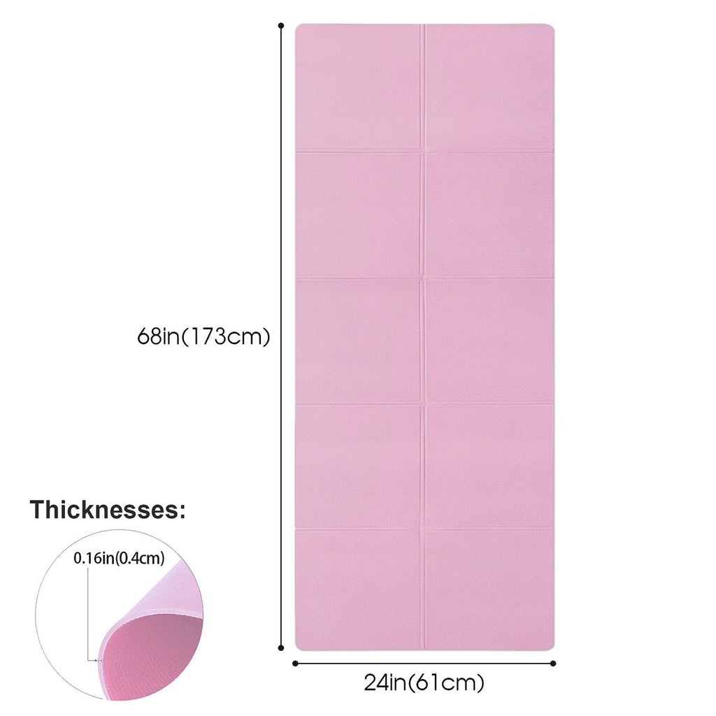 AeroFlow 4mm Yogamatte Lett og Bærbar for Yoga og Pilates Antiskli