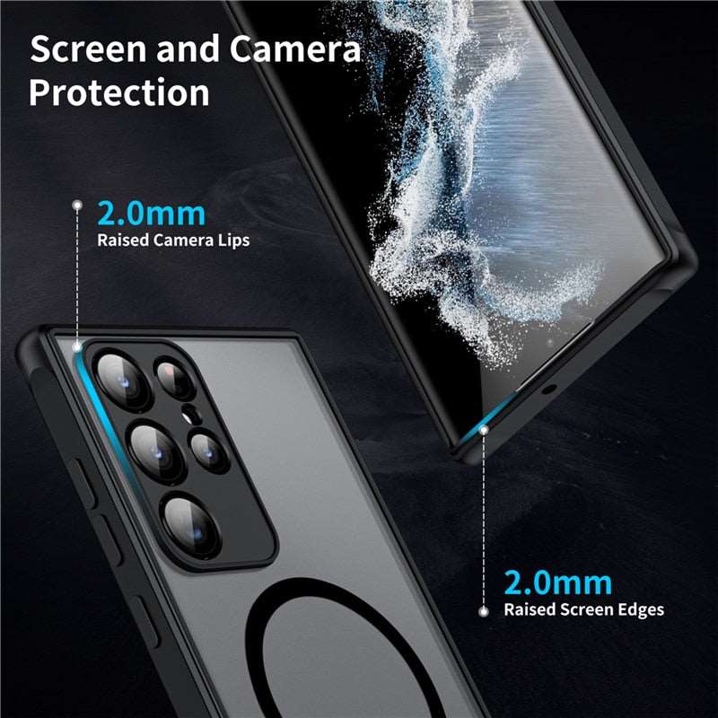 Coque magnétique antichoc GraniteGuard pour téléphones Android