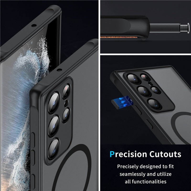 Coque magnétique antichoc GraniteGuard pour téléphones Android
