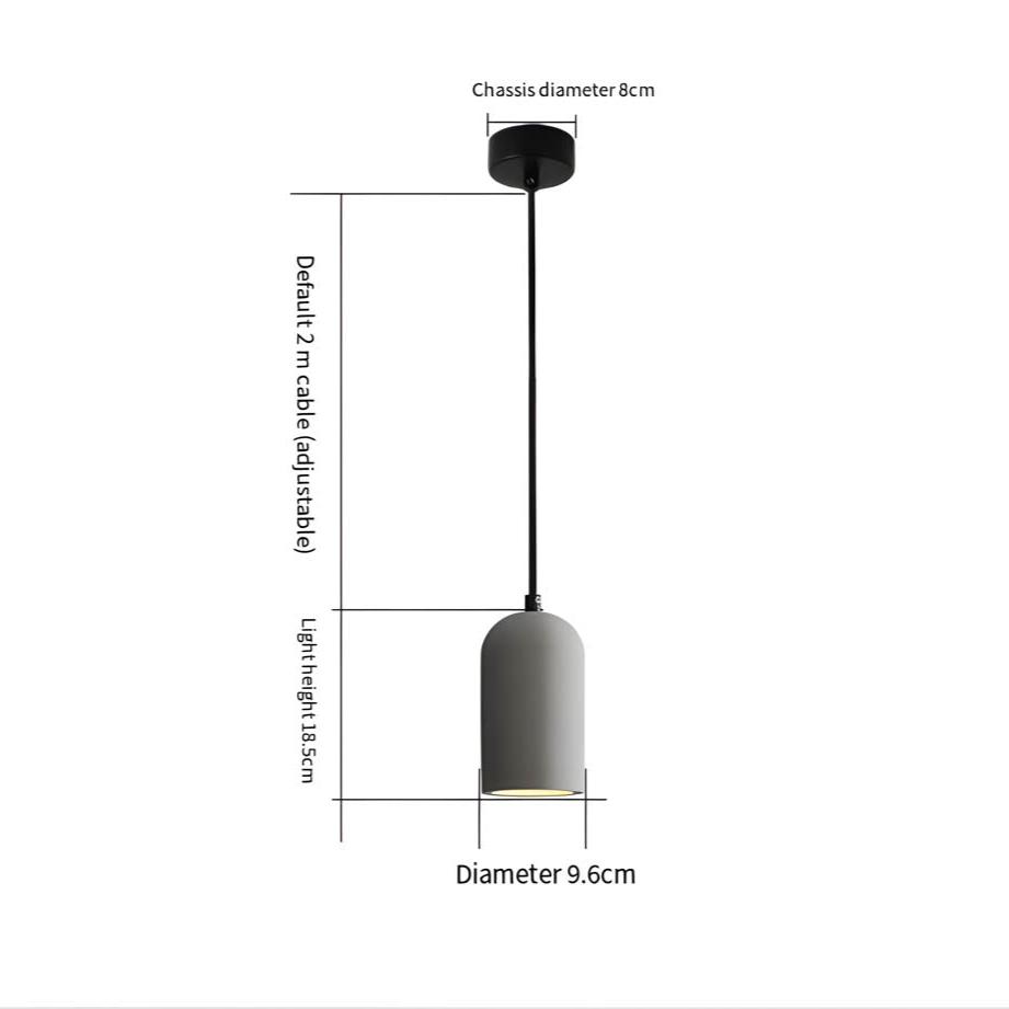 Avela | Betonnen Hanglamp in Stedelijke Industriële Stijl