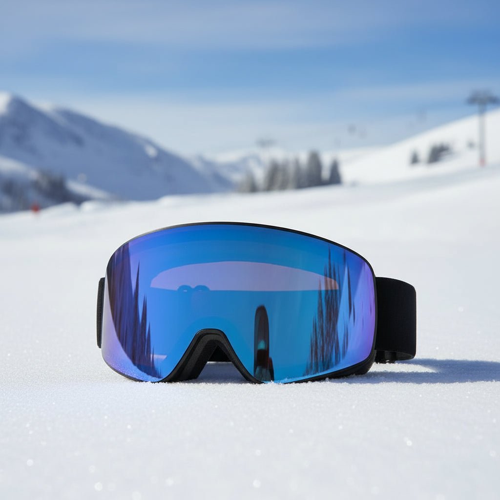 SnowGlide skibriller med dobbel lag anti-dugg og UV-beskyttelse for skiløpere