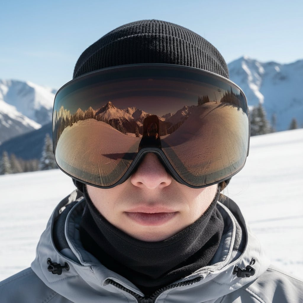 SnowGlide skibriller med dobbel lag anti-dugg og UV-beskyttelse for skiløpere