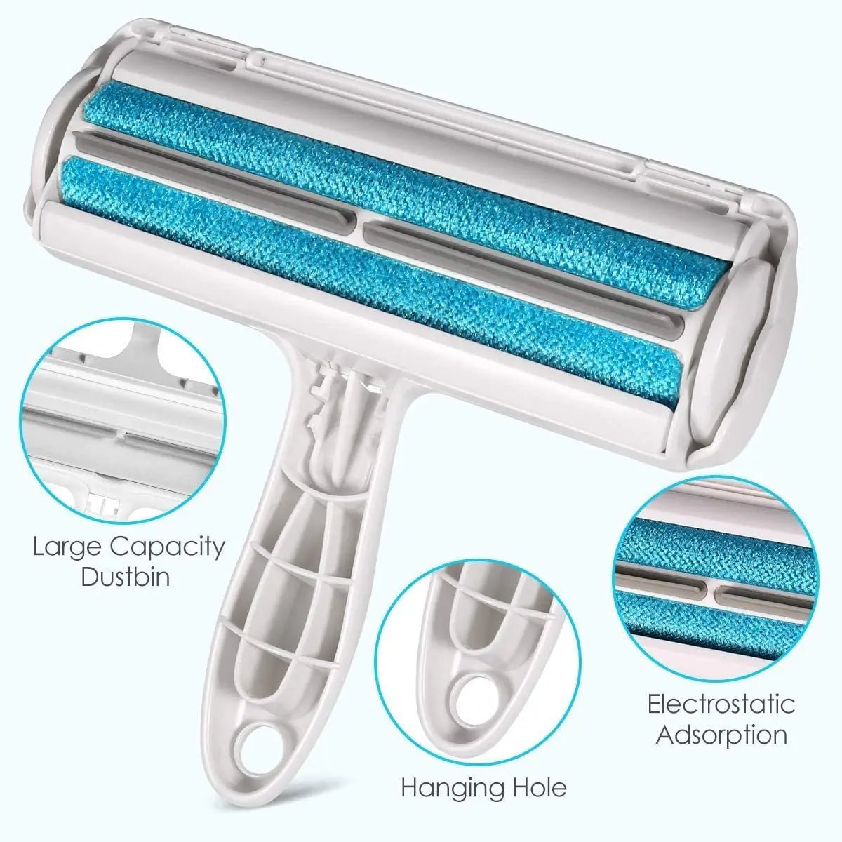 FurEase Hair Removal Roller For Pet Fur And Lint Reusable No Adhesive For Pet Owners