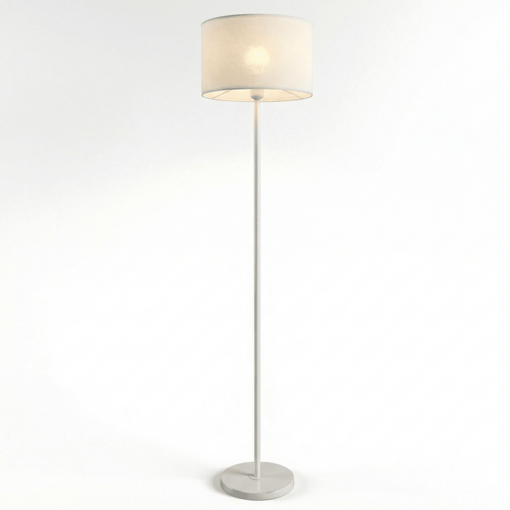 60-Zoll-Stehlampe mit Stoffdiffusor und Netzschirm