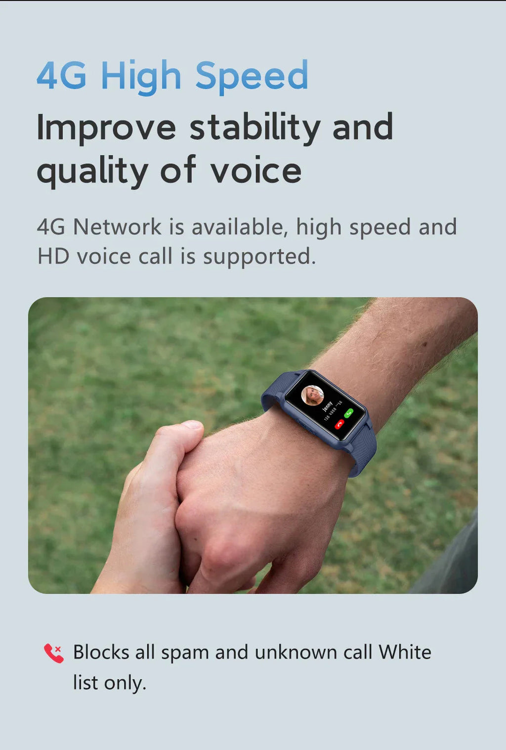 Senior faldregistreringsur med 4G GPS SOS medicinalalarm til kære