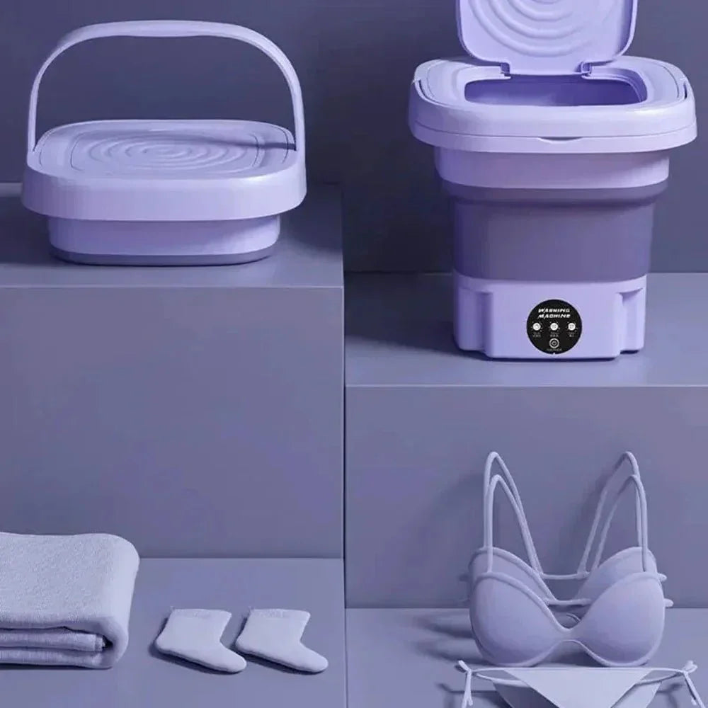 WASHFLOW Kompakt Resvaskmaskin för Ömtåliga Plagg
