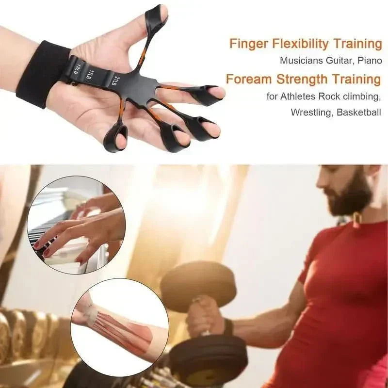 PulseGrip Hand And Finger Trainer With 6 Resistance Levels For Athletes And Musicians
