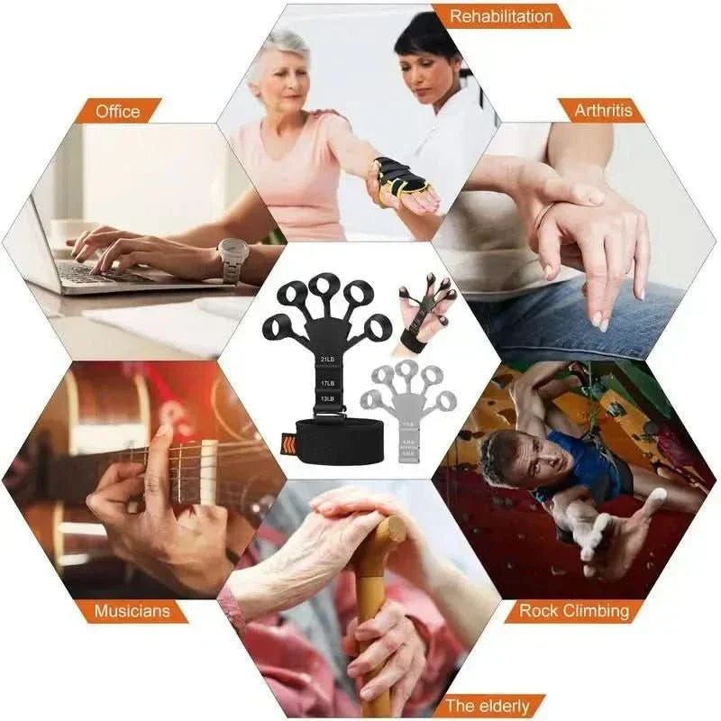 PulseGrip Hand And Finger Trainer With 6 Resistance Levels For Athletes And Musicians