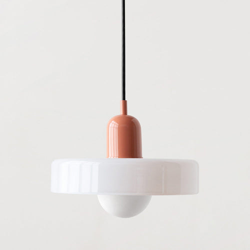 Astraeon Deckenlampe aus bauhaus-inspiriertem farbigem Glas für den Innenbereich