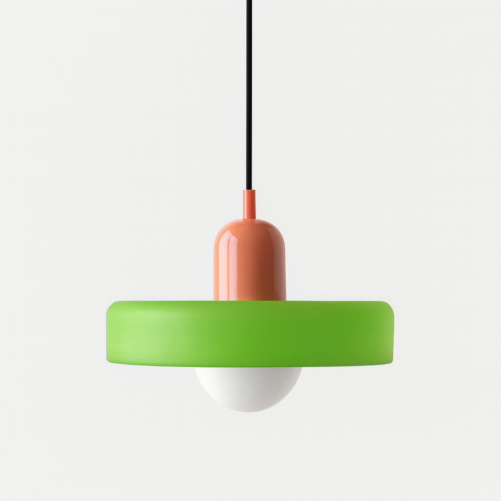 Astraeon Deckenlampe aus bauhaus-inspiriertem farbigem Glas für den Innenbereich