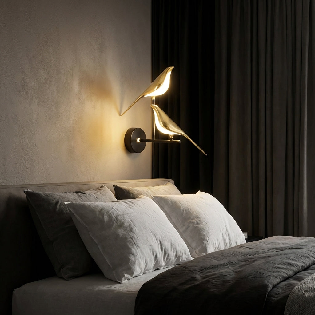 Luminora stilvolle Messing-Wandleuchte für Schlafzimmer und Innenbereich