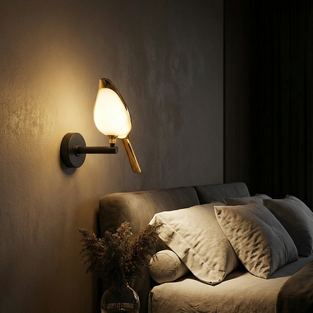 Luminora stilvolle Messing-Wandleuchte für Schlafzimmer und Innenbereich