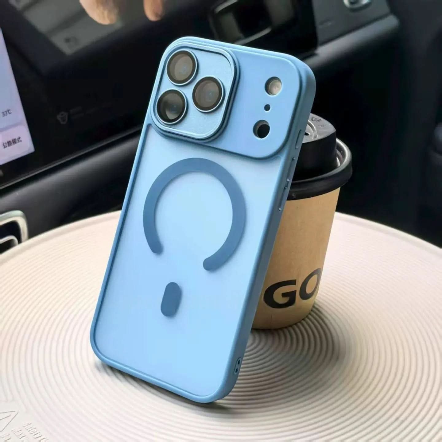 PulseGuard iPhone 17-deksel med slank linsebeskyttelse og magnetisk trådløs lading
