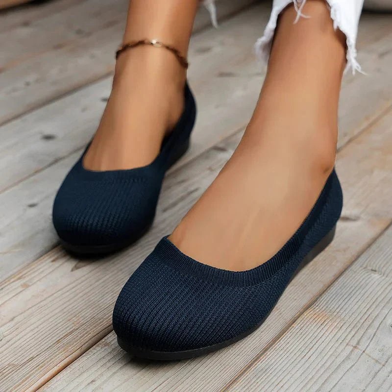 Women's Flexible Ballerina Flats With Soft Fabric For Comfort