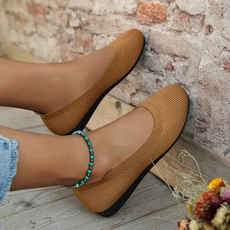 Women's Flexible Ballerina Flats With Soft Fabric For Comfort